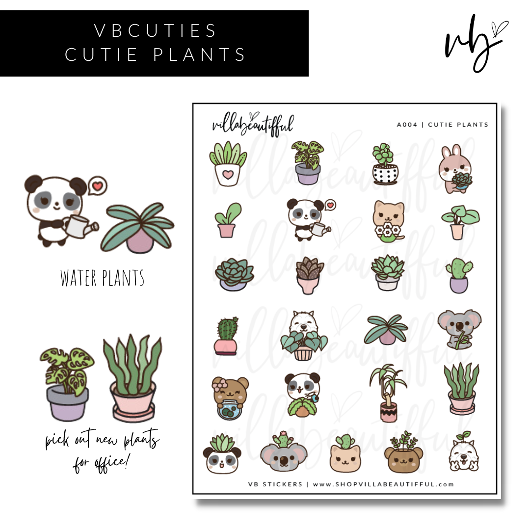 VBCuties | A004 Cutie Plants Sticker Sheet