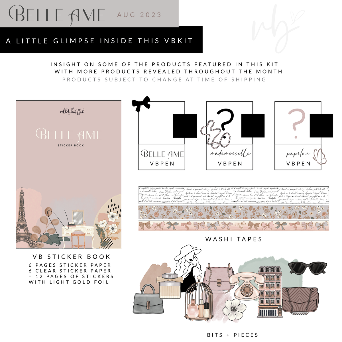 Villabeautifful "Belle Ame" Anniversary Luxe VBKit ft IMPERFECT VBPENS