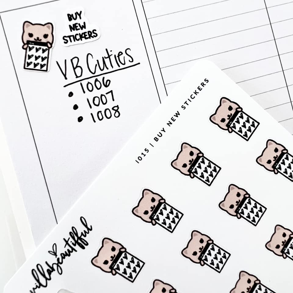 VB Icons | I015 Buy New Stickers Sticker Sheet