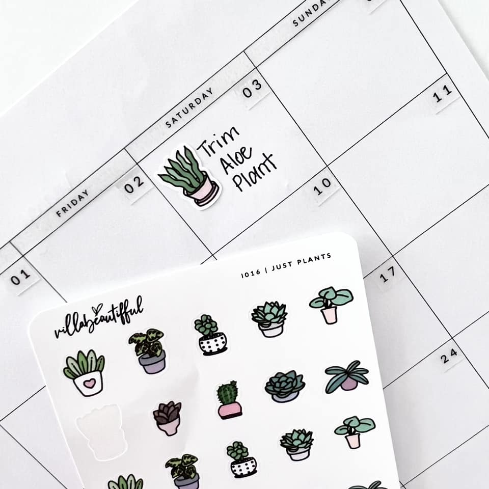 VB Icons | I016 Just Plants Sticker Sheet