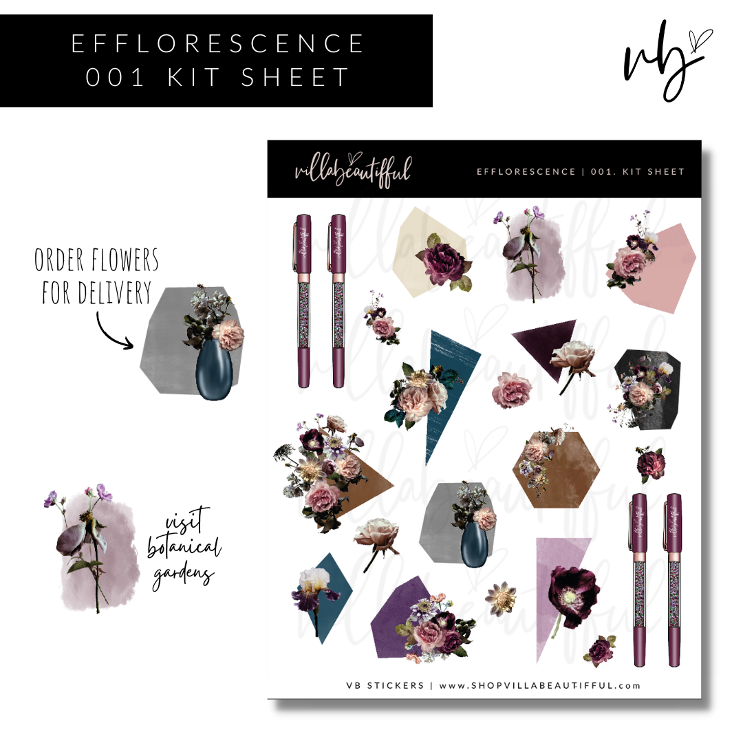 Efflorescence | 01 Kit Sheet Sticker Sheet