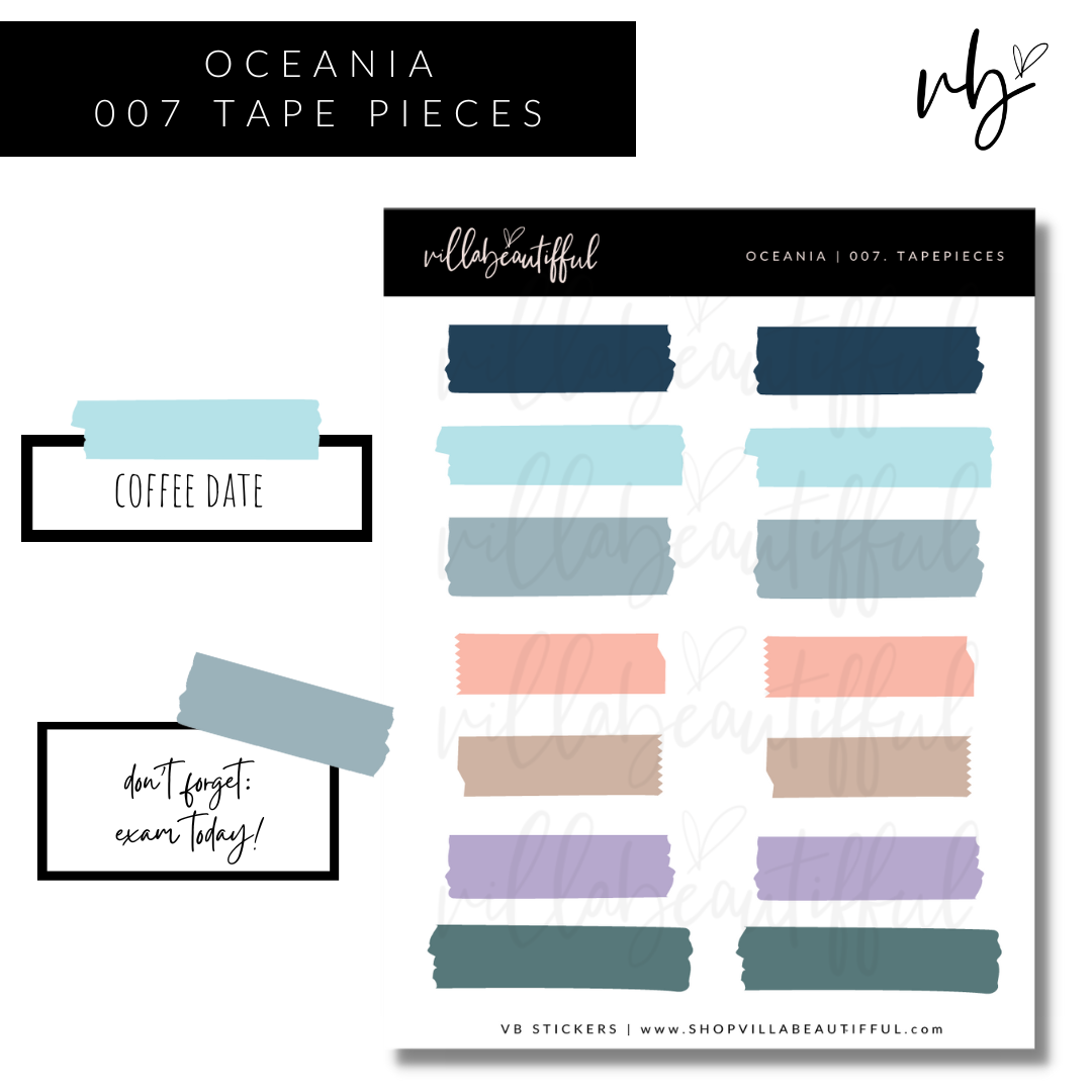 Oceania | 07 Tape Pieces Sticker Sheet