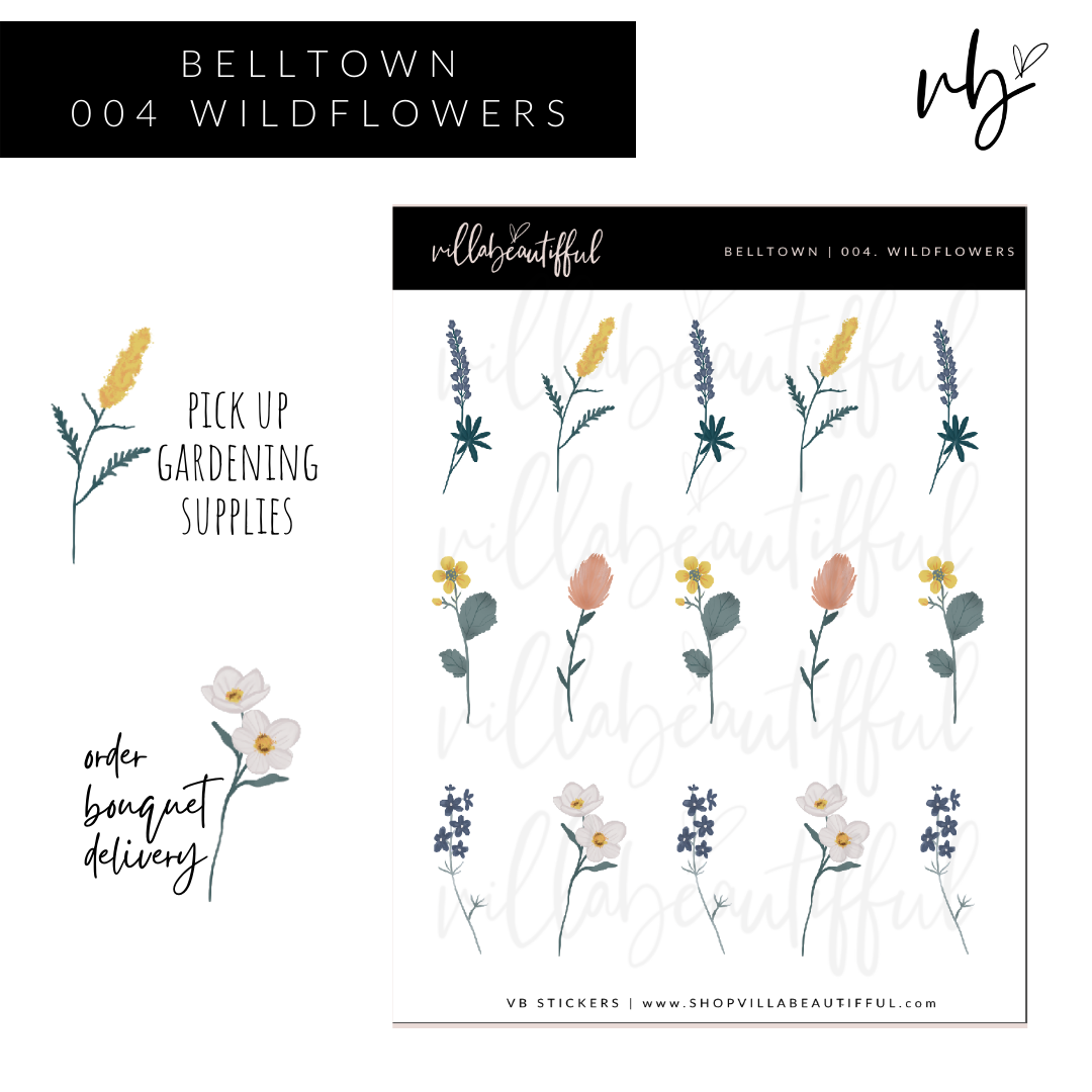 Belltown | 04 Wildflowers Sticker Sheet
