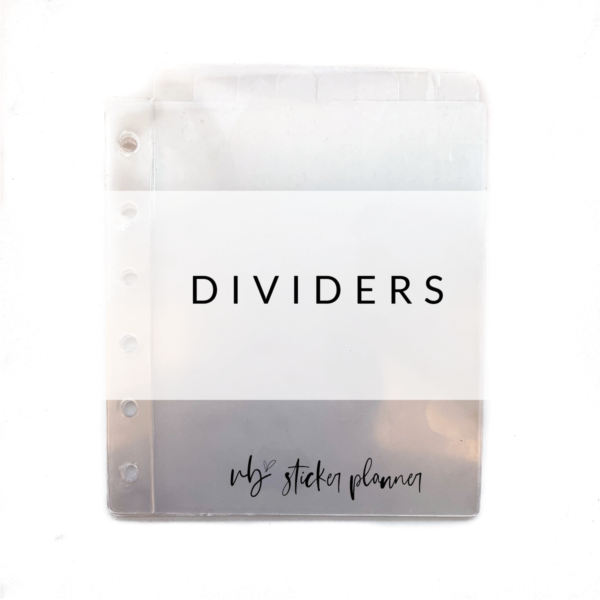 VB Sticker Planner Clear Dividers