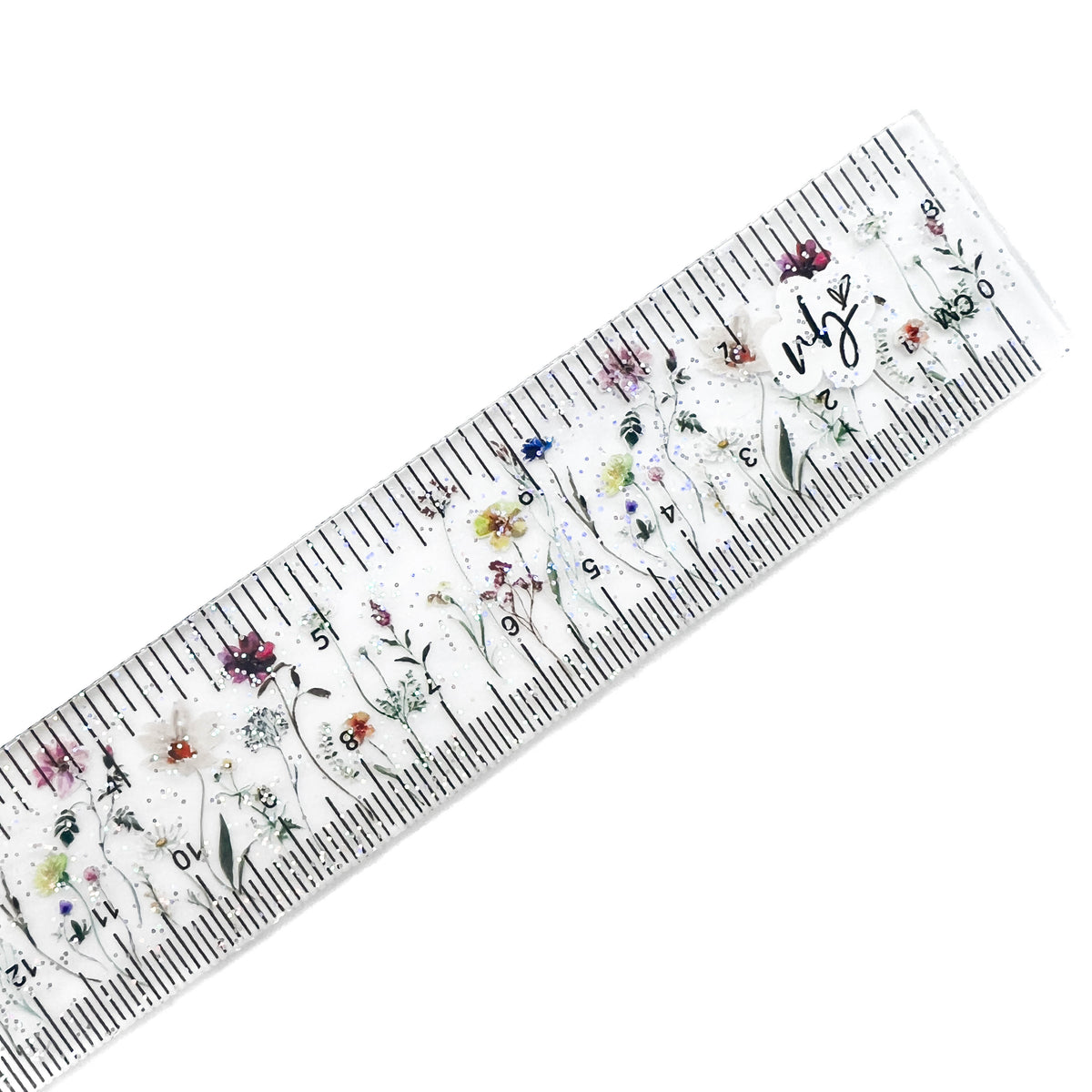 Floral Acrylic Ruler