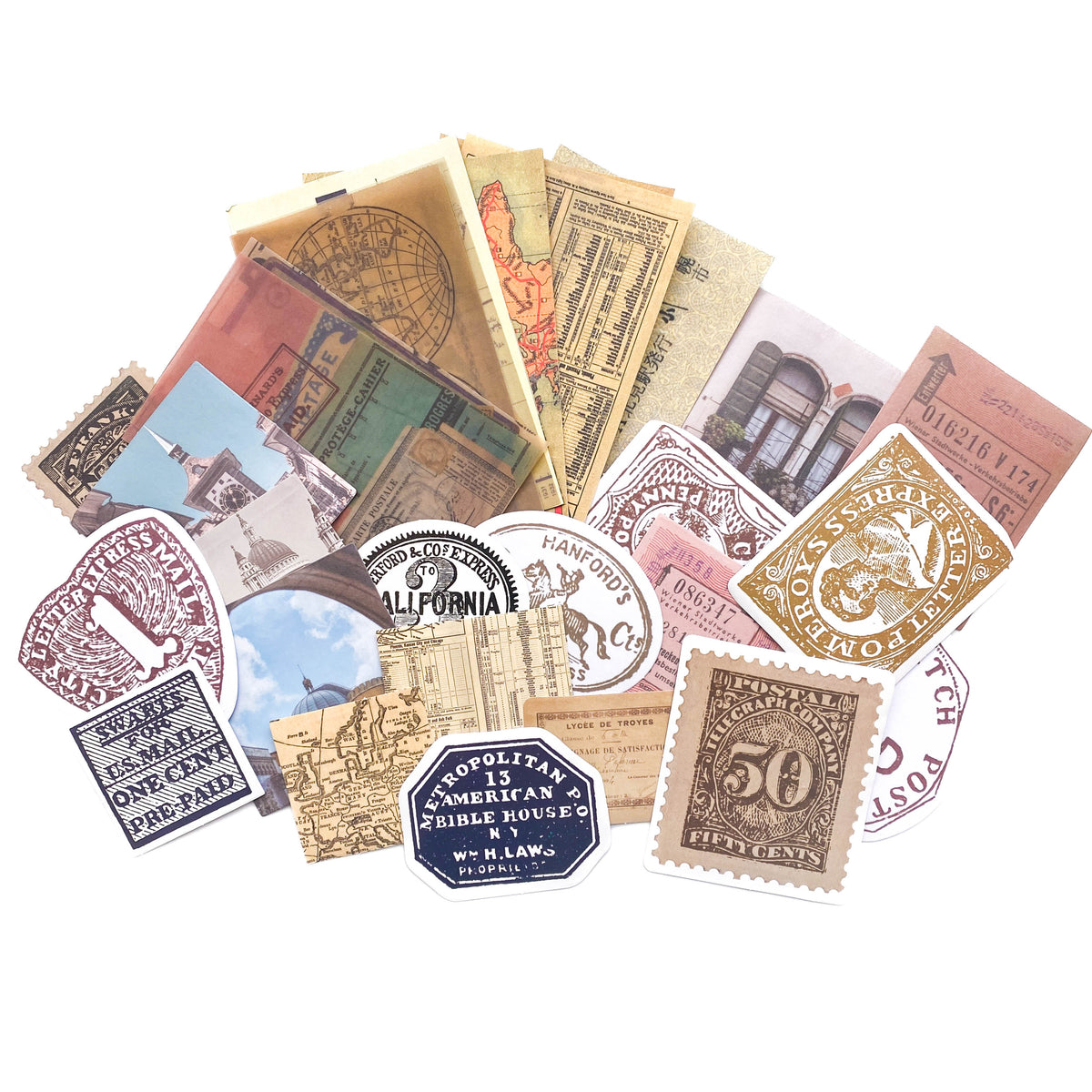 Journal Sticker Pack | Vintage Travel