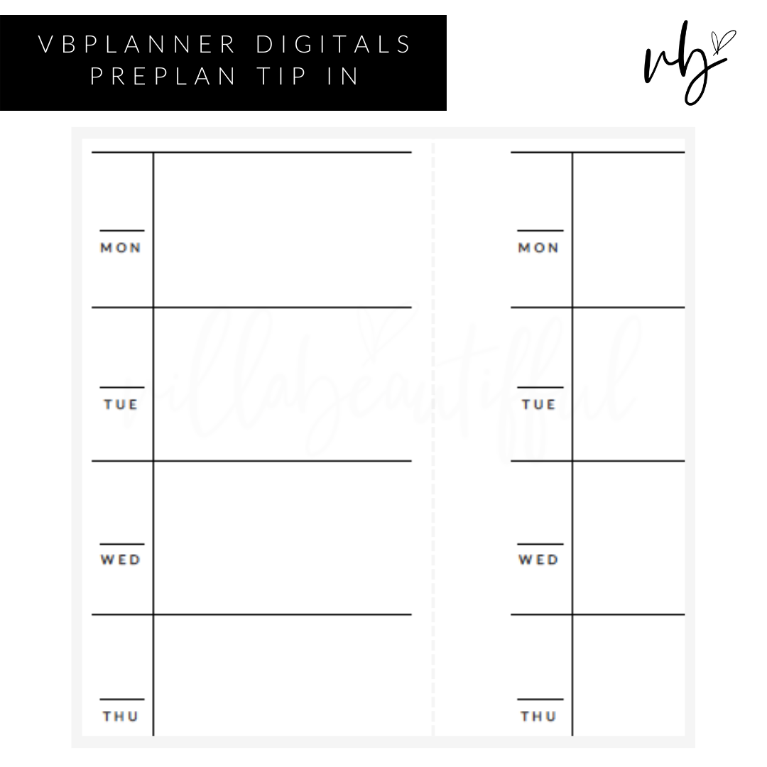 VBPlanner Digital | Tip In Pre-Planning
