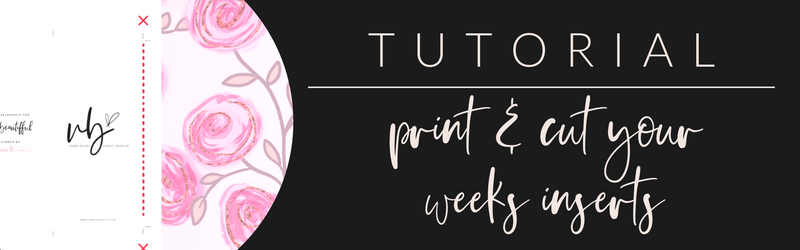 VB Tutorial: Print & Cut Your Weeks Inserts