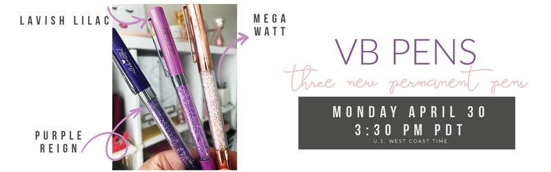 New Pens: Purple Reign, Lavish Lilac & Mega Watt