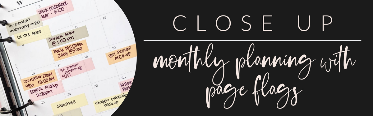 VB Close Up: Monthly Planning with Page Flags