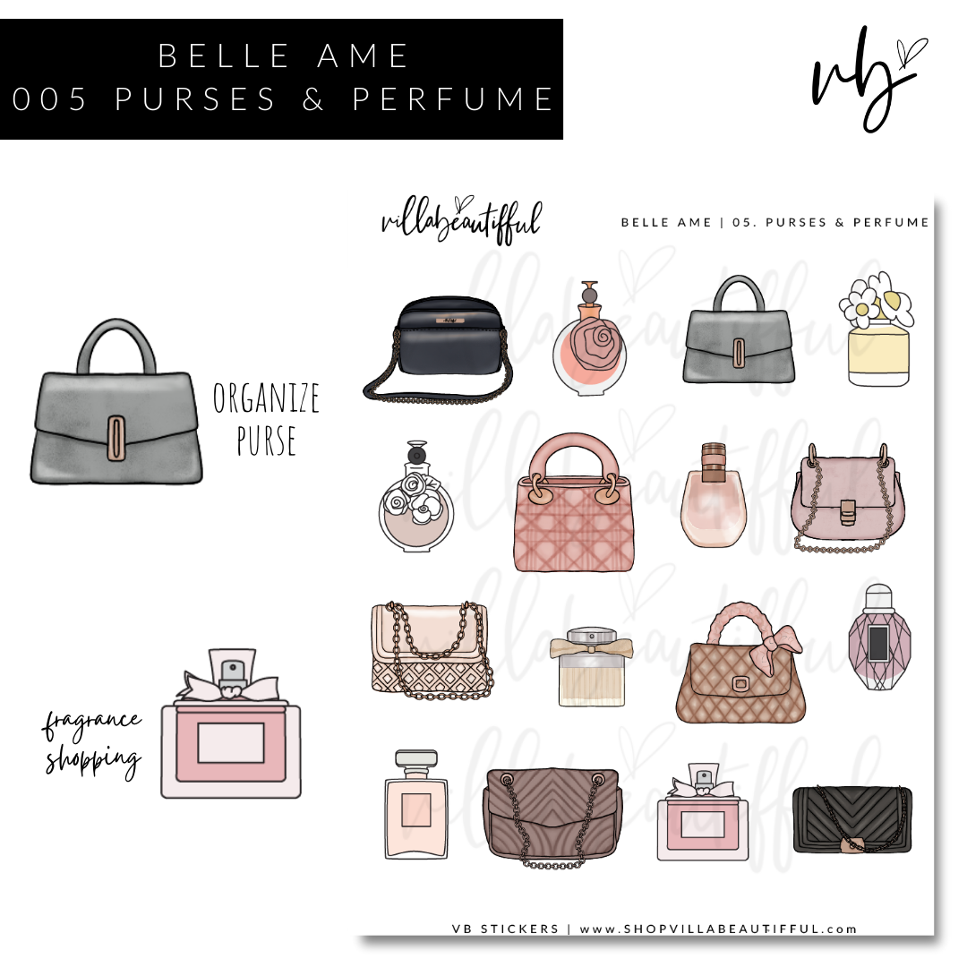Belle Ame | 05 Purses & Perfume Sticker Sheet