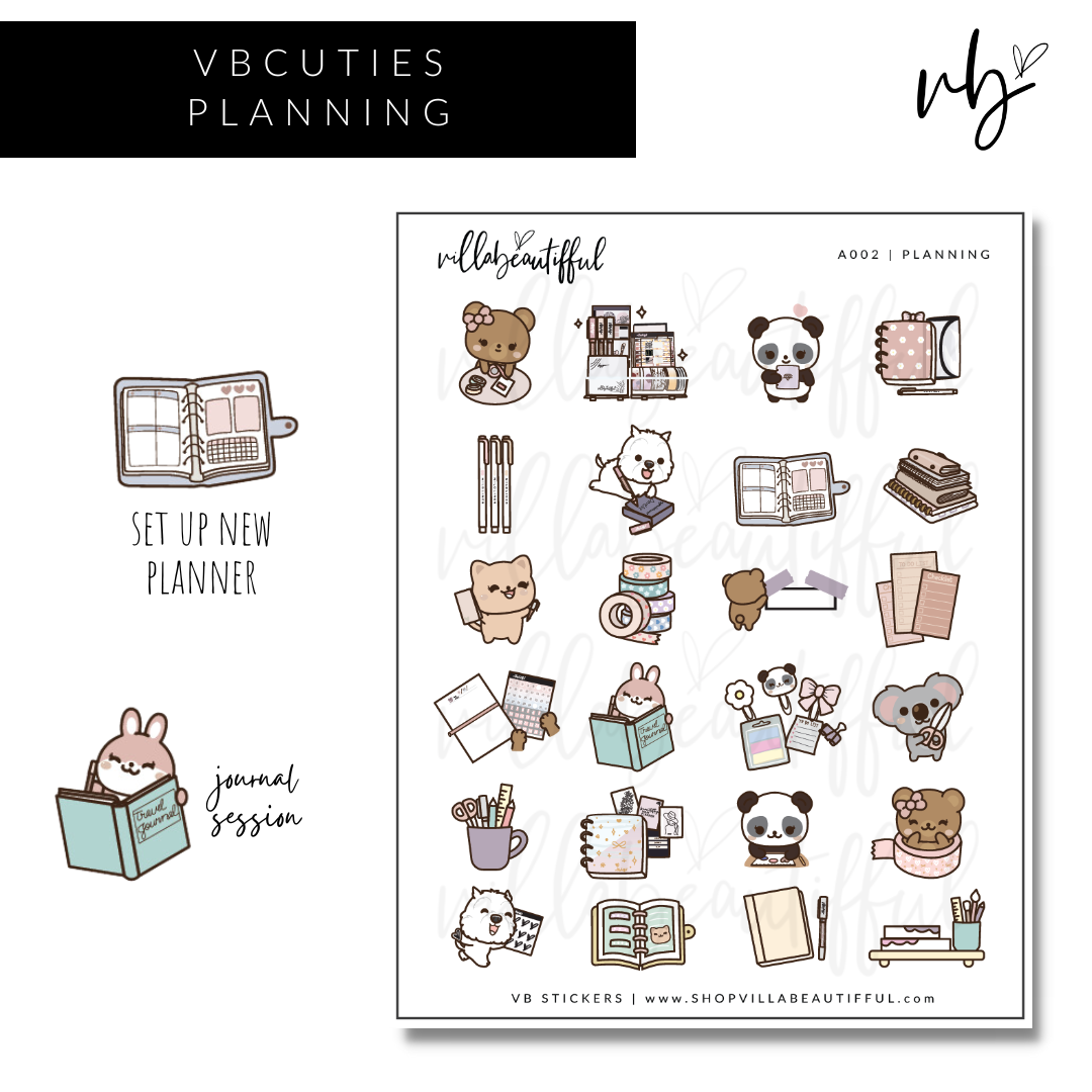 VBCuties | A002 Planning Sticker Sheet