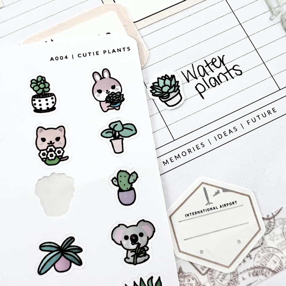 VBCuties | A004 Cutie Plants Sticker Sheet