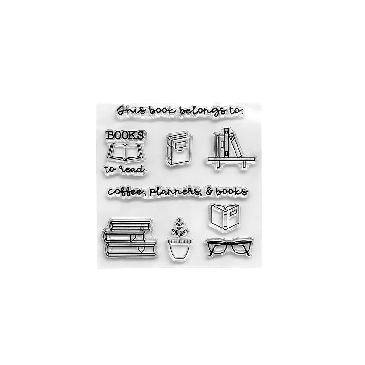 Book Club Clear Stamp Set