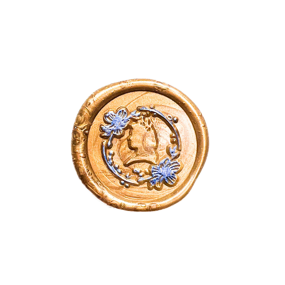 Wax Seal Stamp | Floral Frame Cameo