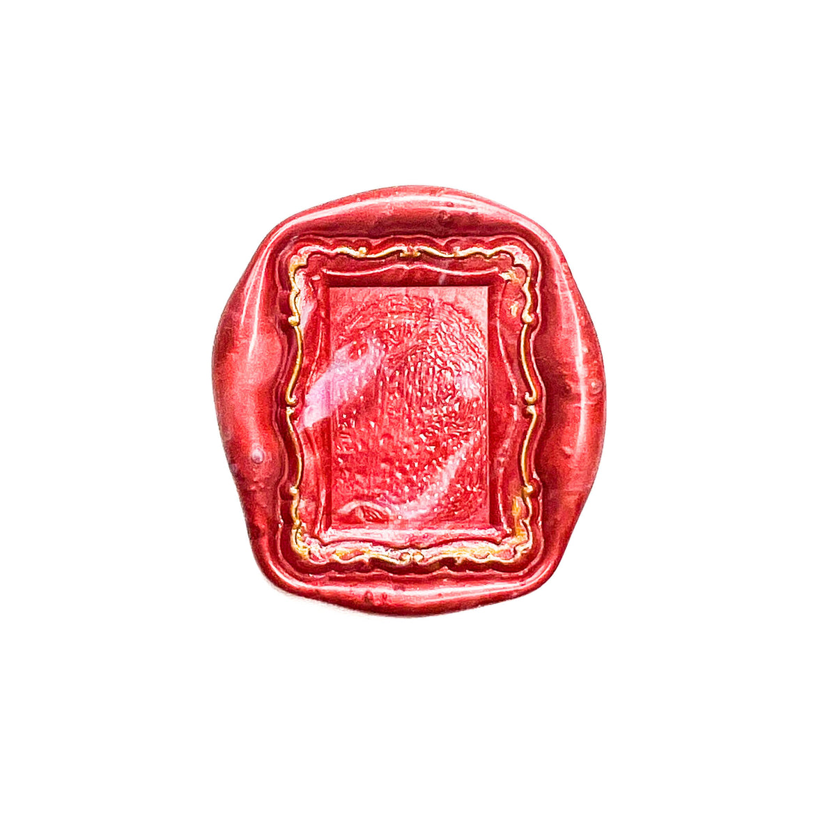 Wax Seal Stamp | Rectangle Cameo Frame