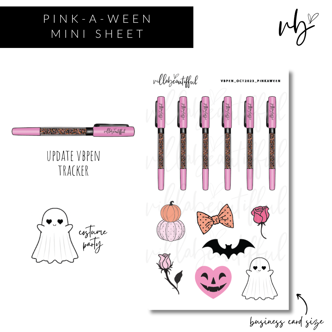 Pink-A-Ween | VBPen Mini Sticker Sheet