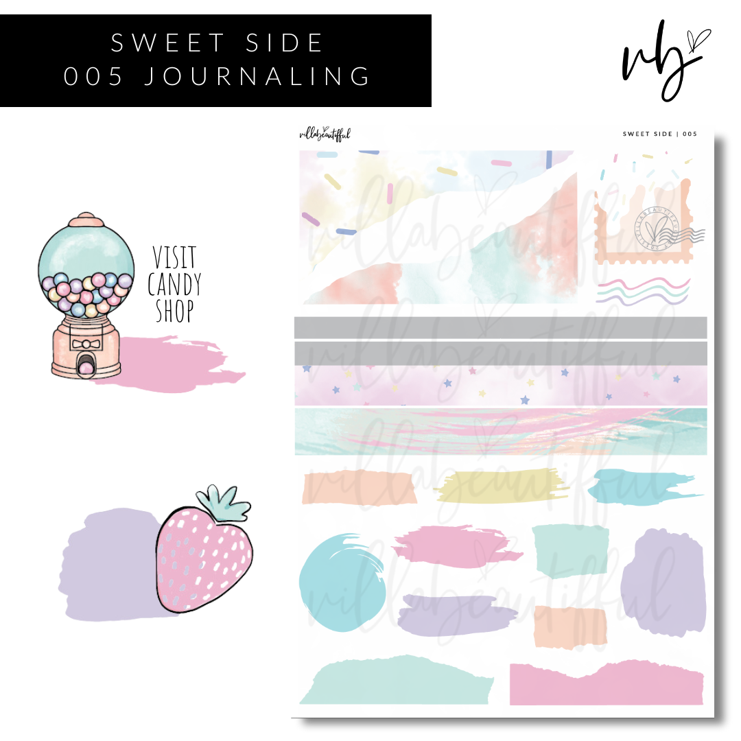 Sweet Side | 05 Journaling Sticker Sheet