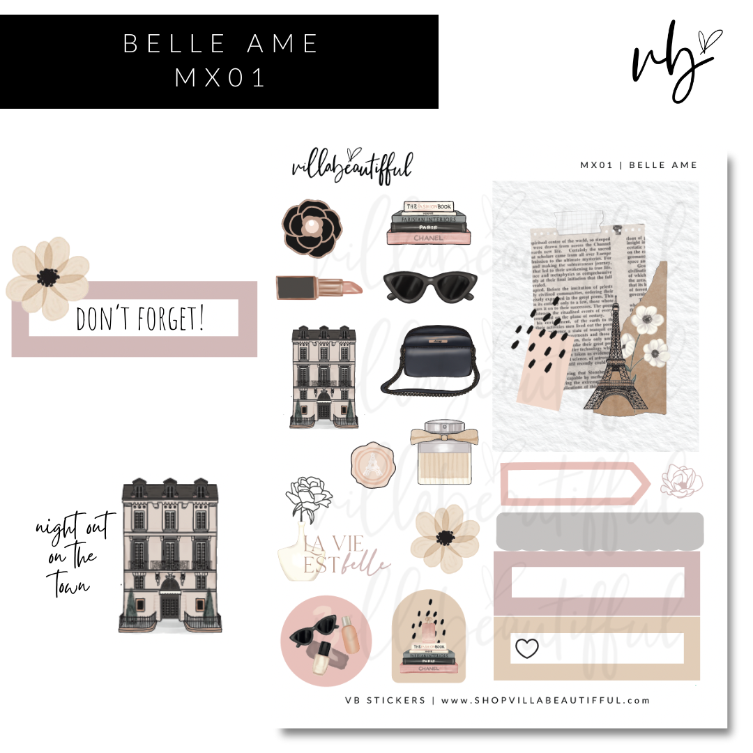 Belle Ame | MX 01 Sticker Sheet