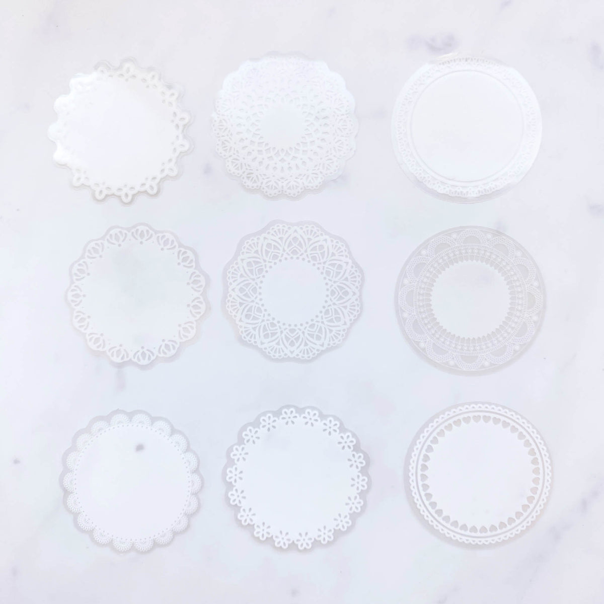 Journal Sticker Pack | Lace Doilies