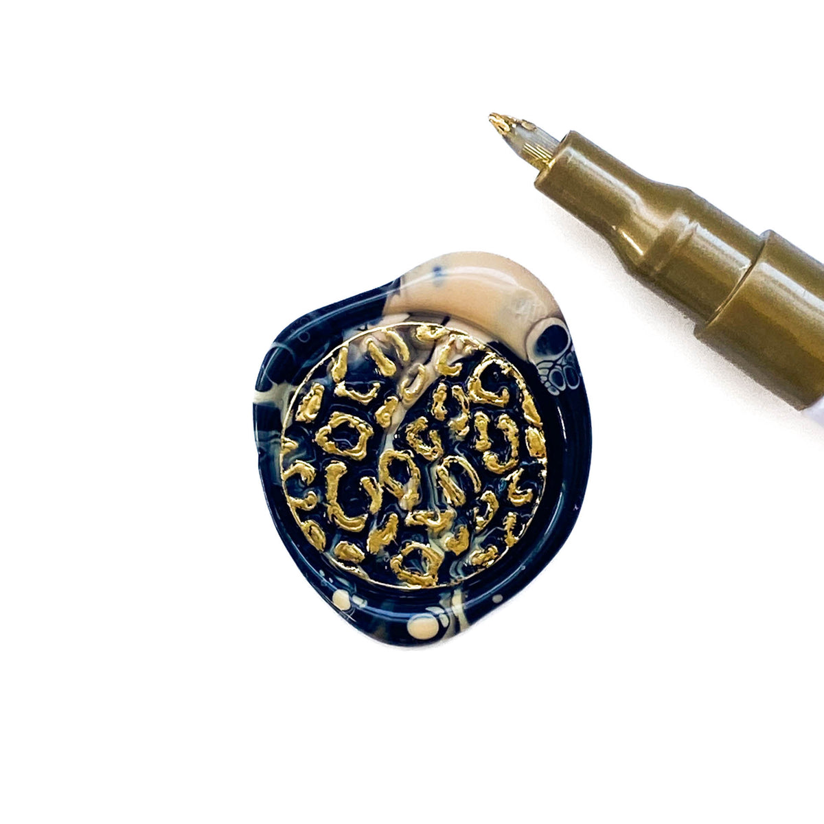 Wax Seal Coloring Marker Pen Gold Metallic Pen Wax Seal Pen 