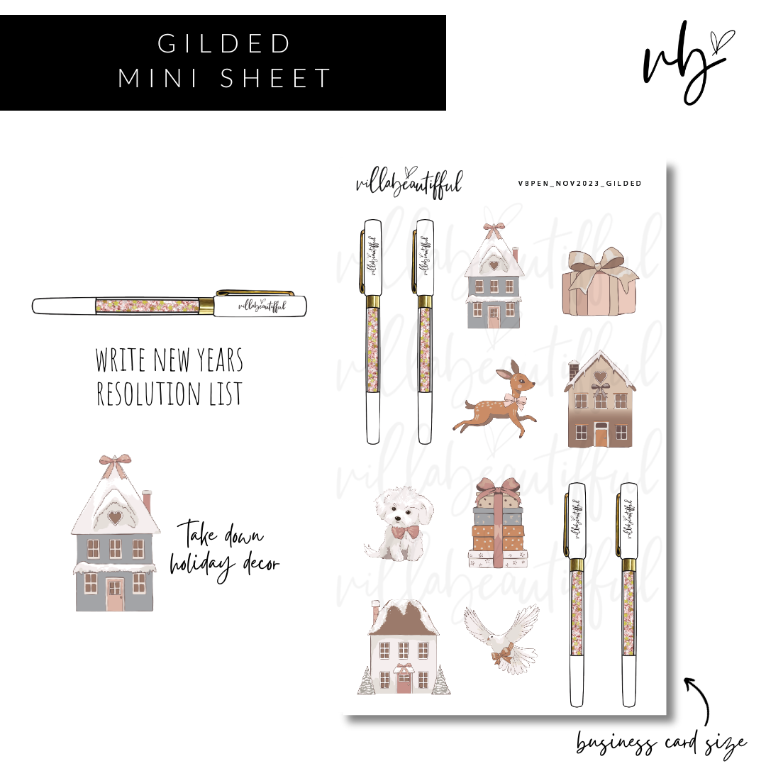 Gilded | VBPen Mini Sticker Sheet