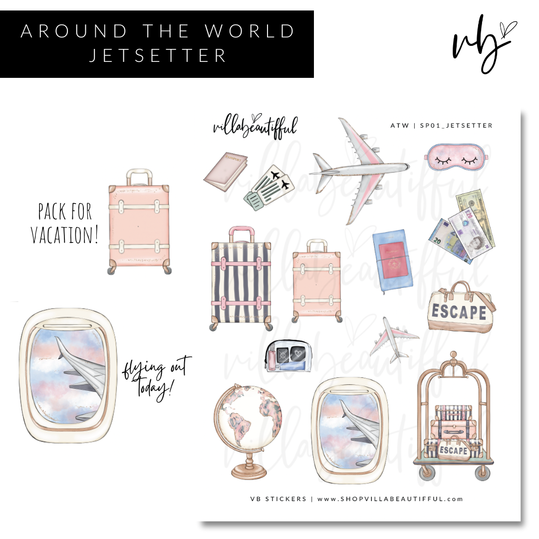 Around the World | 01 Jetsetter Sticker Sheet