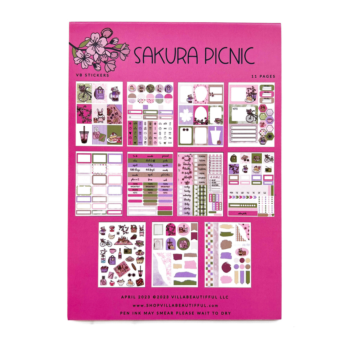 Sakura Picnic VB Sticker Book