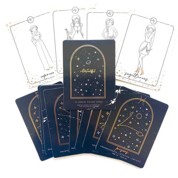 Zodiac Girls Foiled Cards