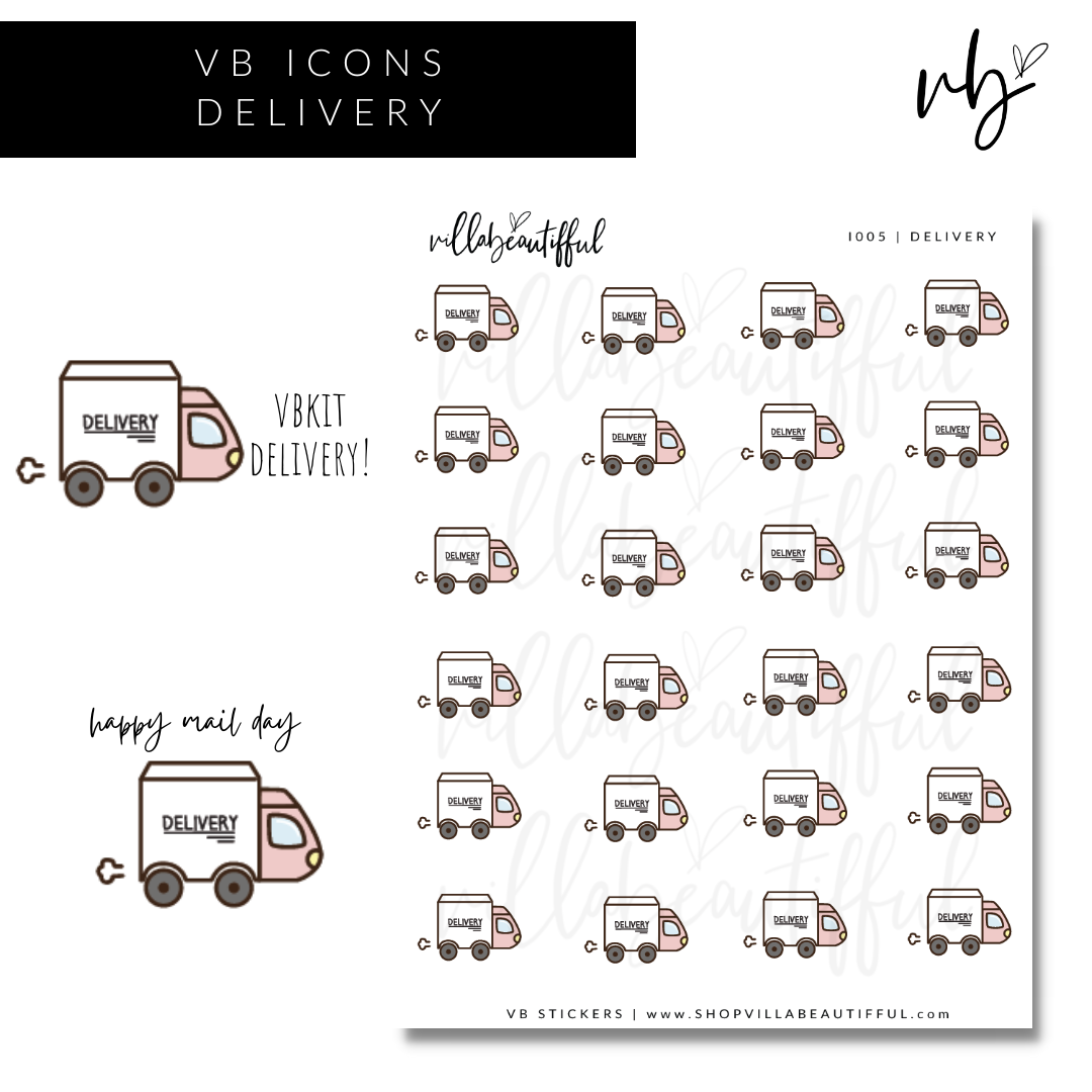 VB Icons | I005 Delivery Sticker Sheet