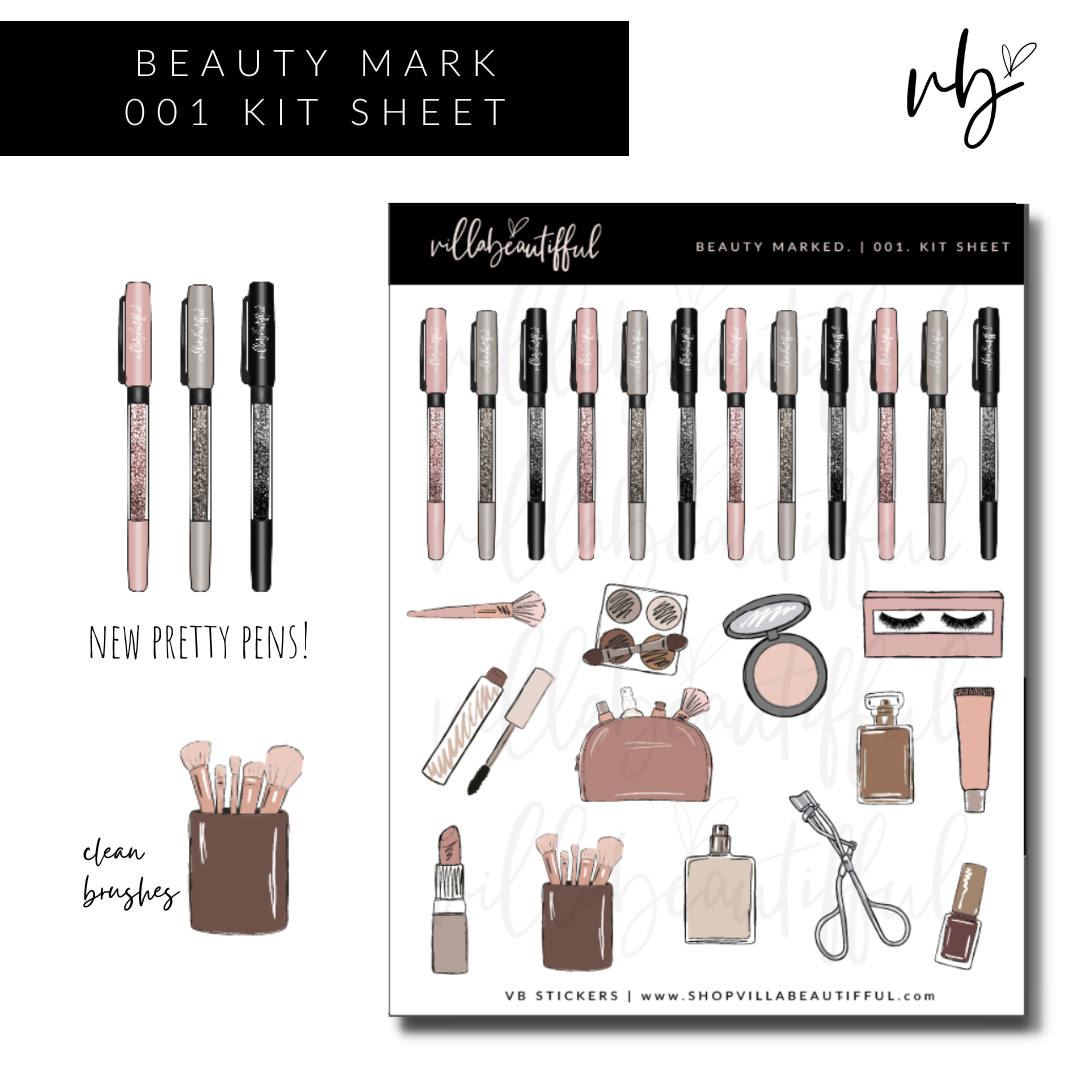 Beauty Mark | 01 Kit Sheet Sticker Sheet