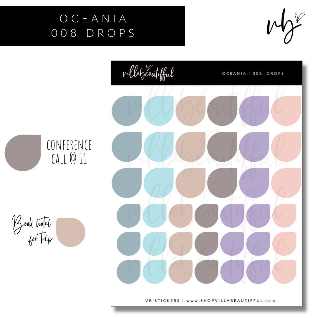 Oceania | 08 Drops Sticker Sheet