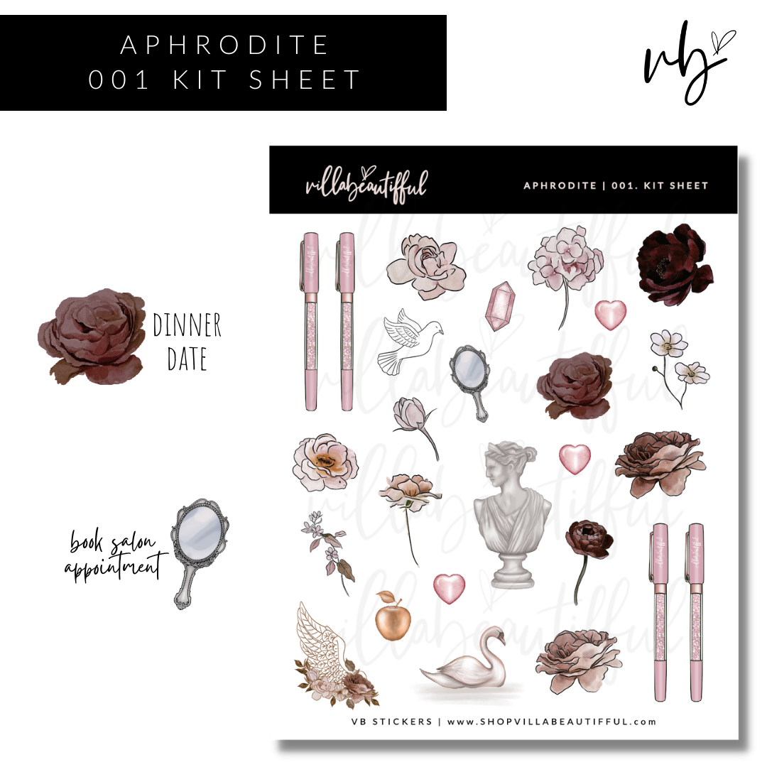 Aphrodite | 01 Kit Sheet Sticker Sheet