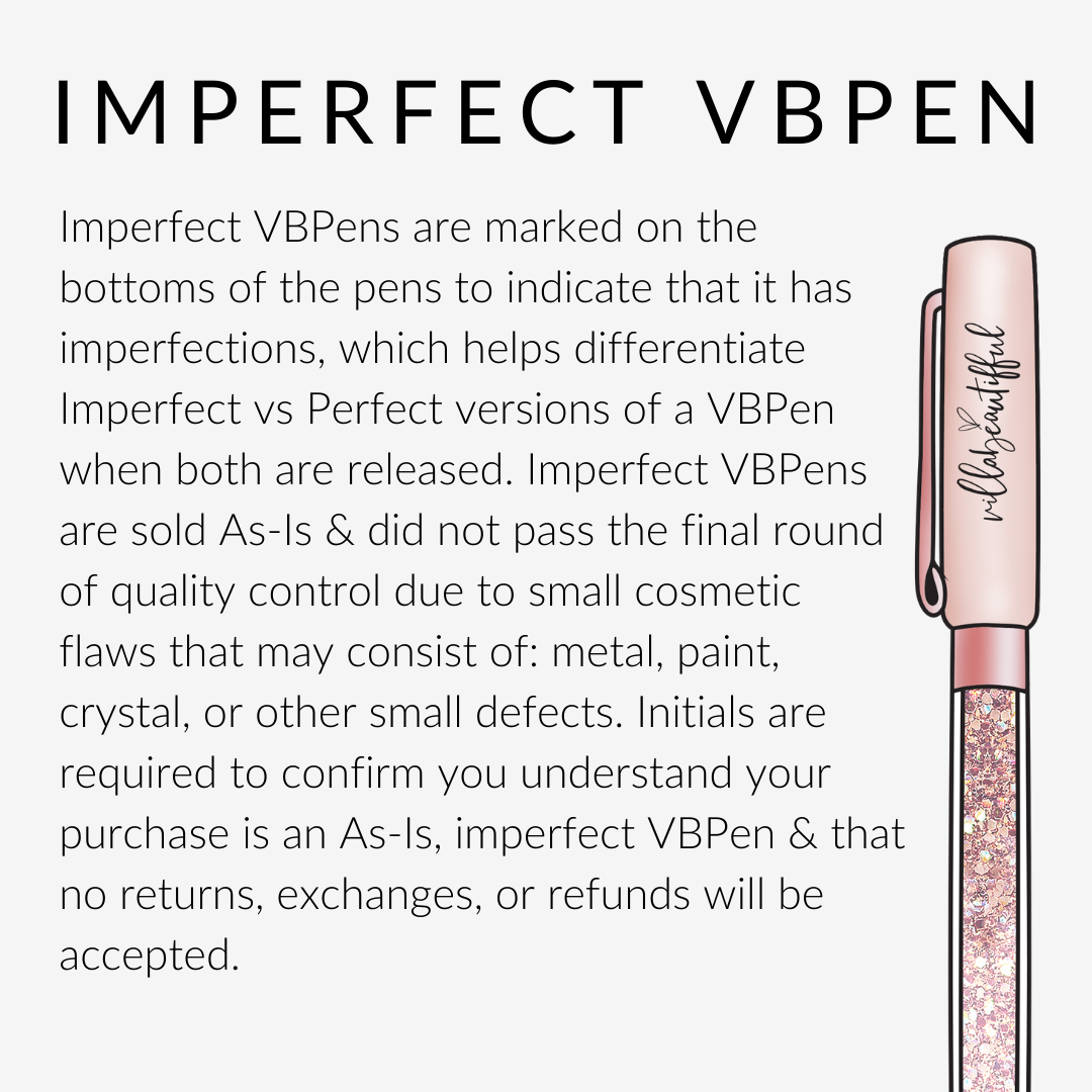 Monochrome Imperfect Crystal VBPen | limited pen