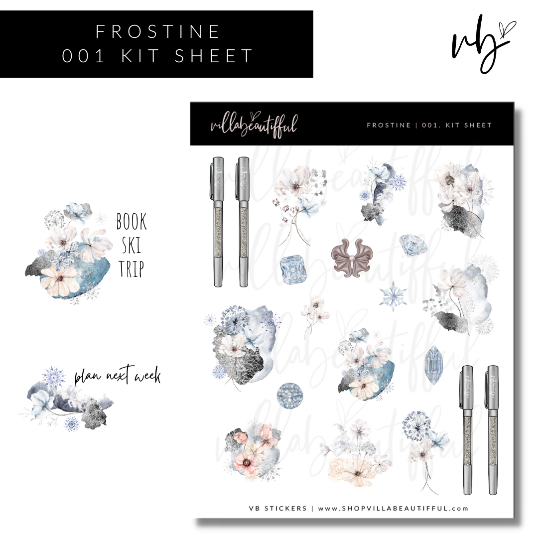 Frostine | 01 Kit Sheet Sticker Sheet