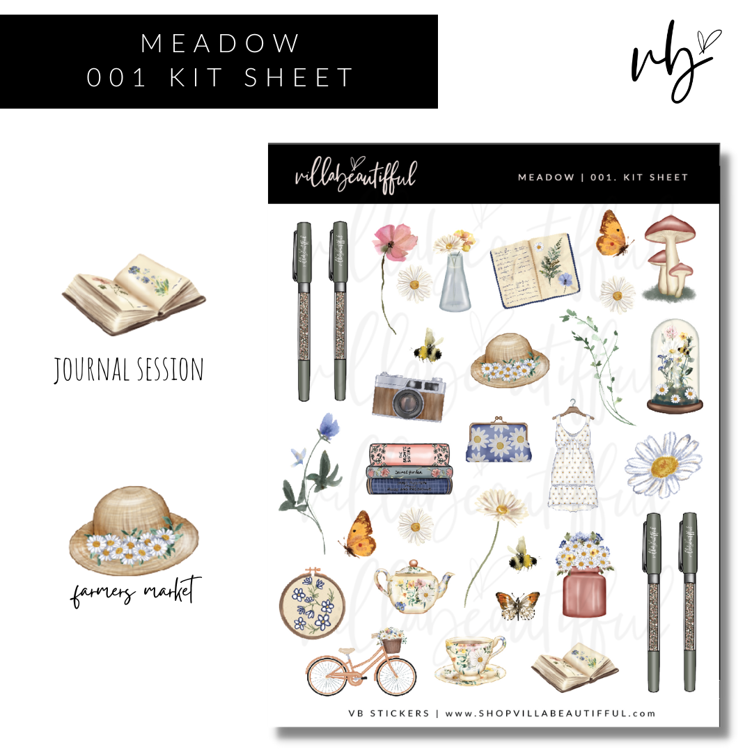 Meadow | 01 Kit Sheet Sticker Sheet