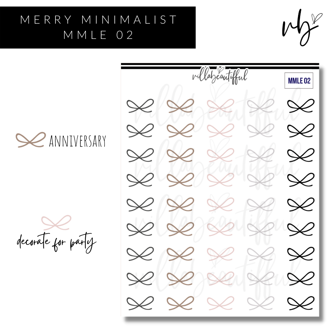 Merry Minimalist | 02 MMLE Sticker Sheet
