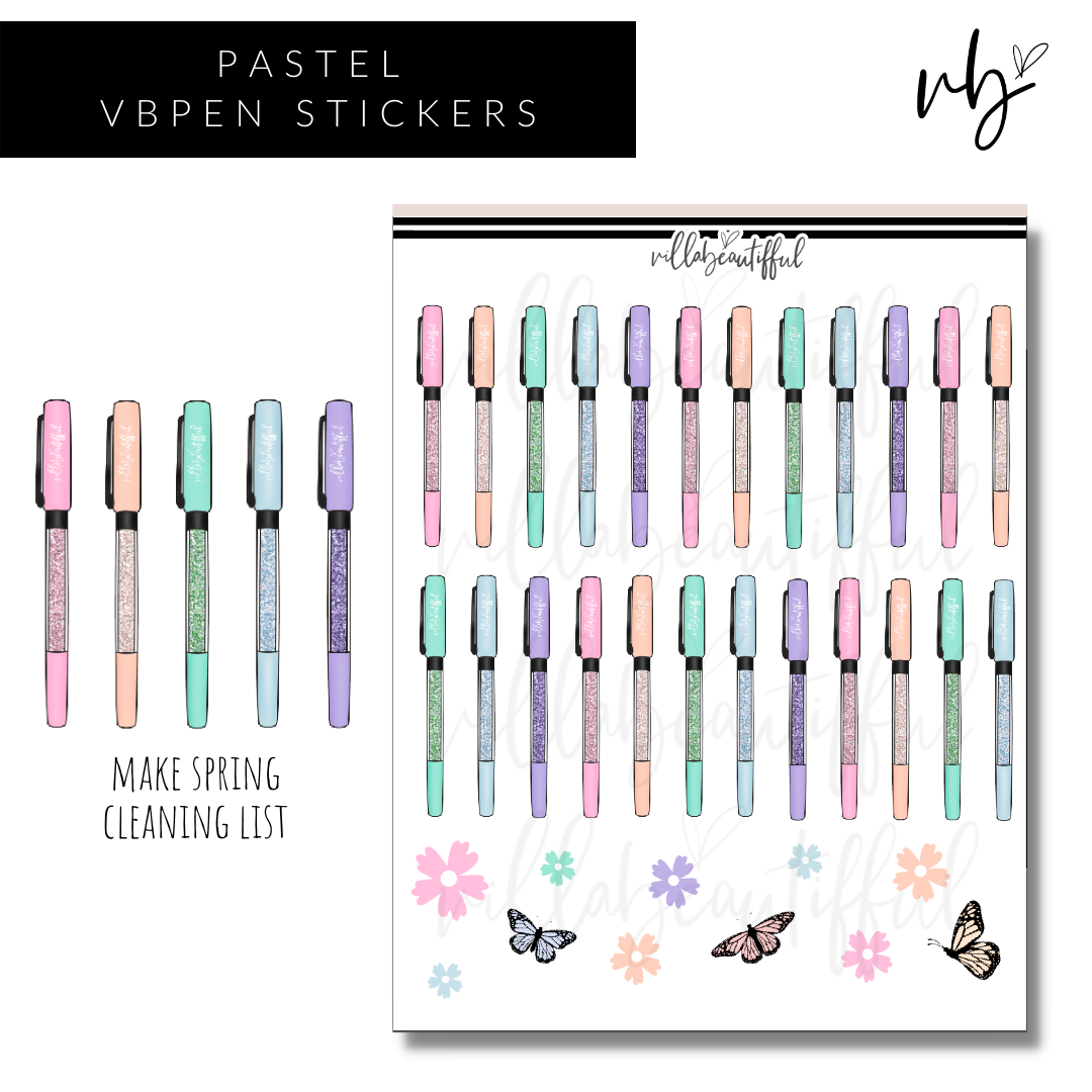 Pastel Dreams VBPens New Release Sticker Sheet
