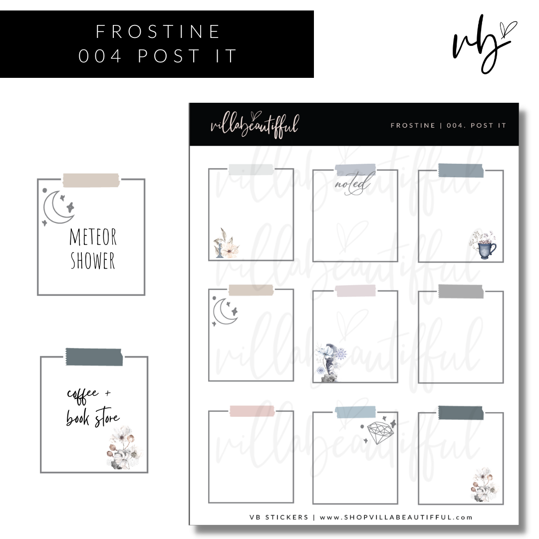 Frostine | 04 Post It Sticker Sheet