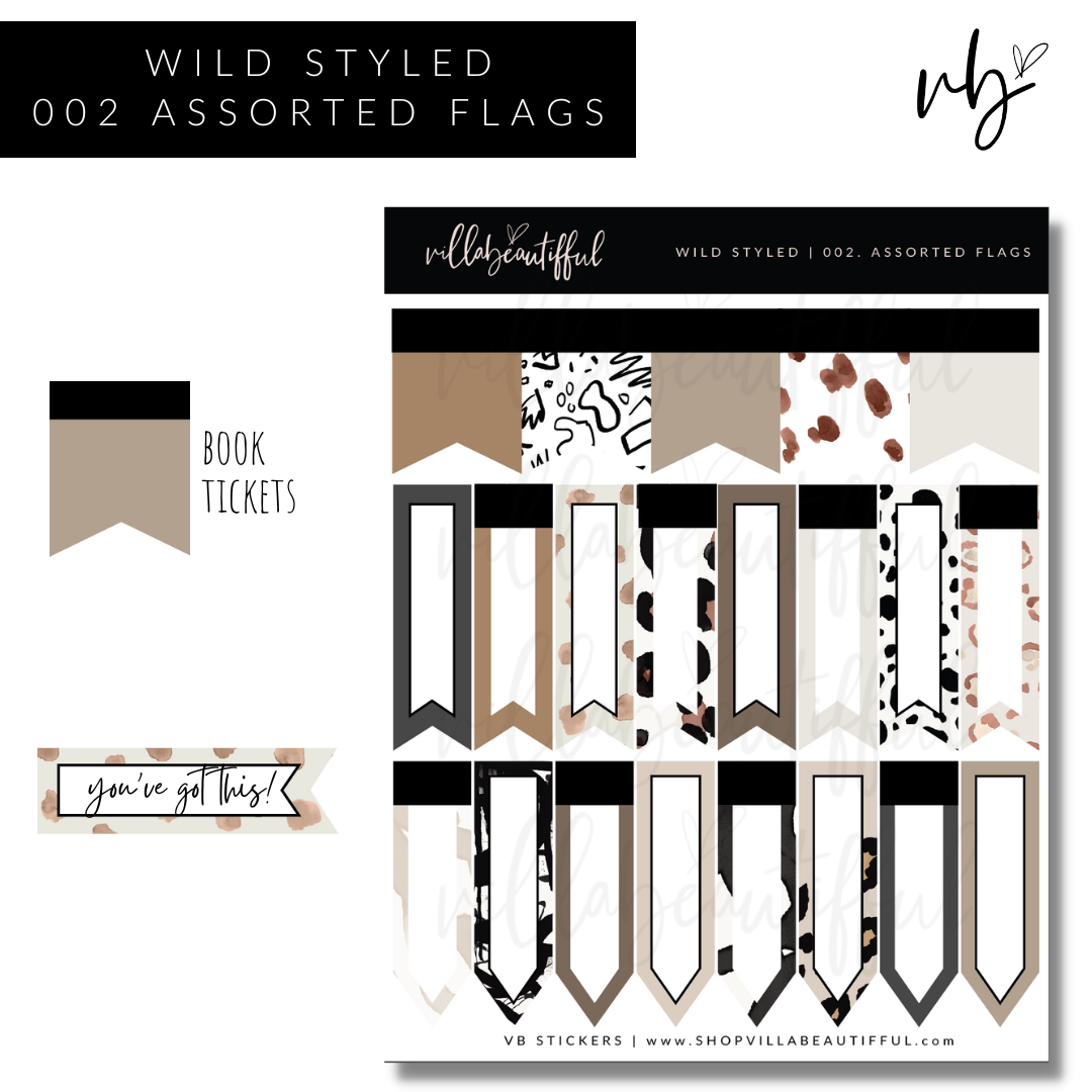 Wild Styled | 02 Assorted Flags Sticker Sheet