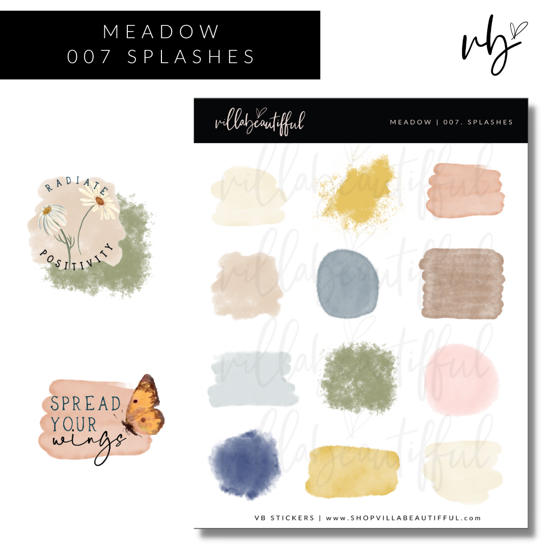 Meadow | 07 Splashes Sticker Sheet