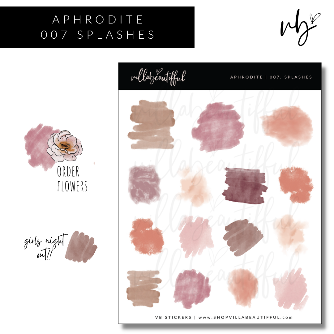 Aphrodite | 07 Splashes Sticker Sheet