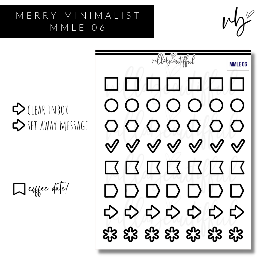 Merry Minimalist | 06 MMLE Sticker Sheet