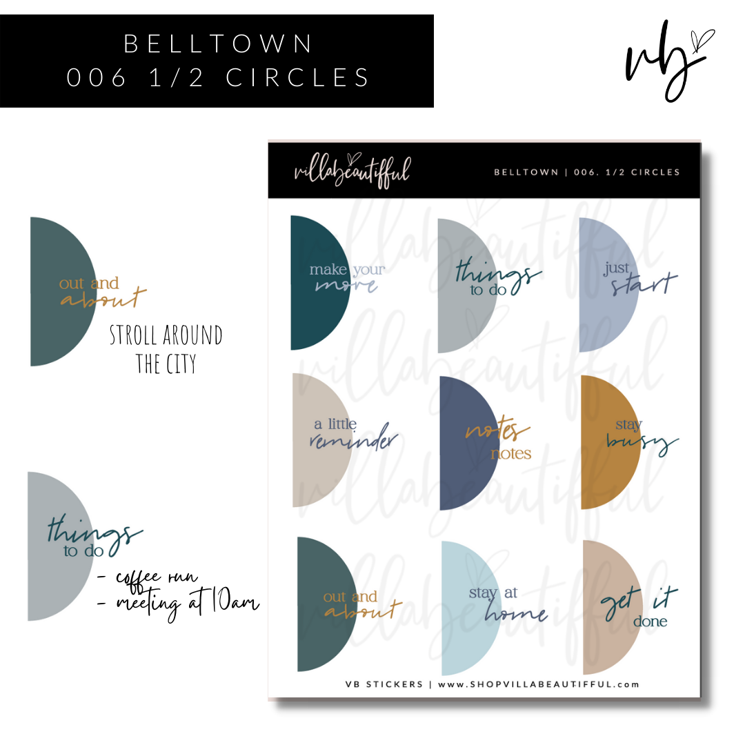 Belltown | 06 1/2 Circles Sticker Sheet