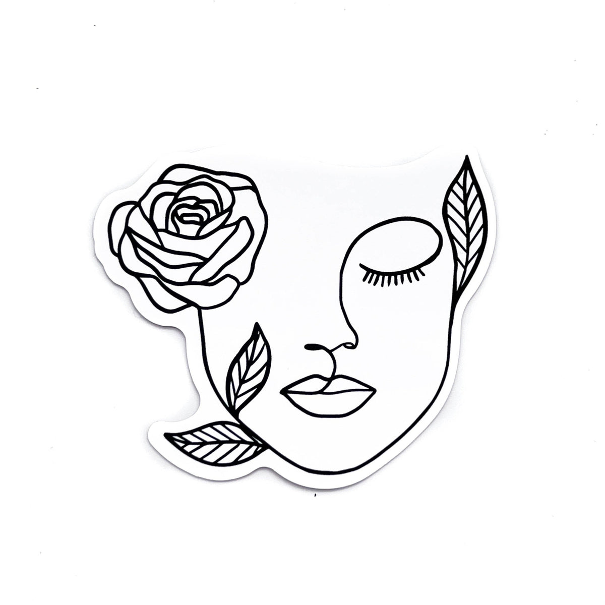 Vinyl Sticker | Floral Face
