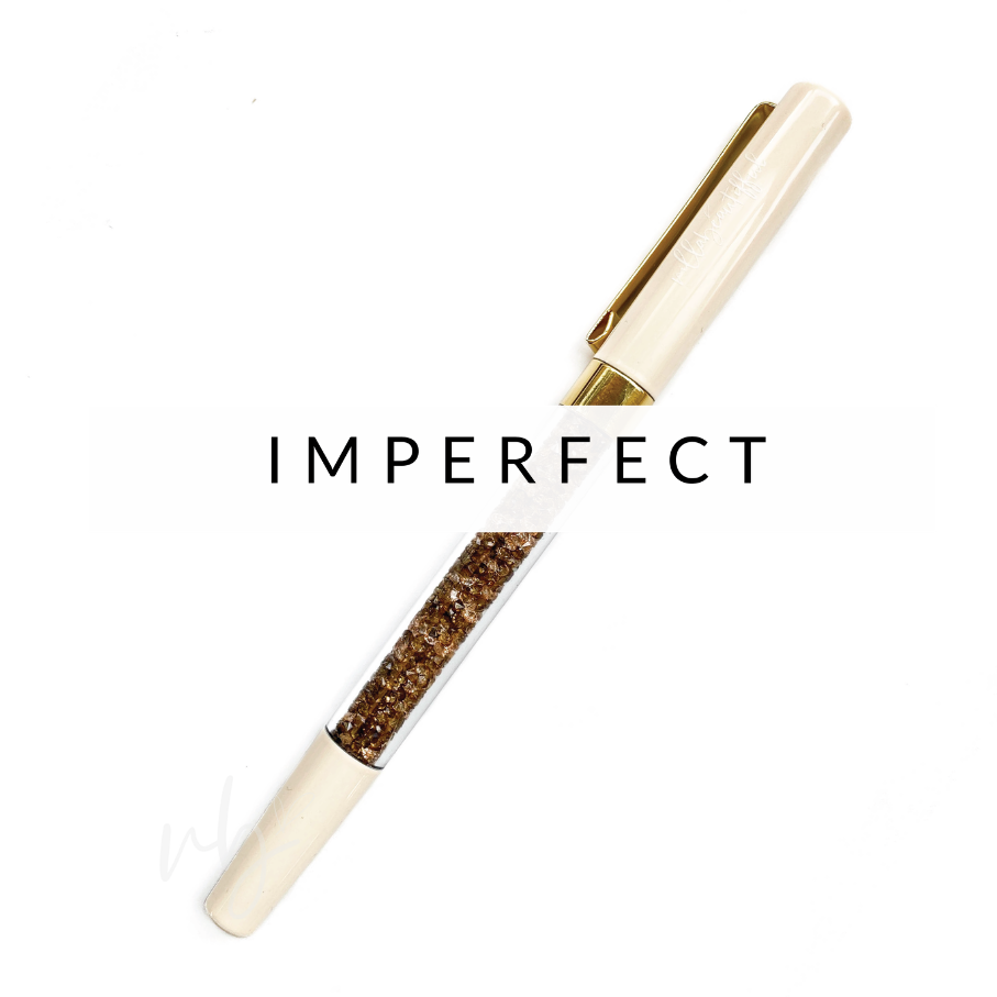 Flat White Imperfect Crystal VBPen | limited pen
