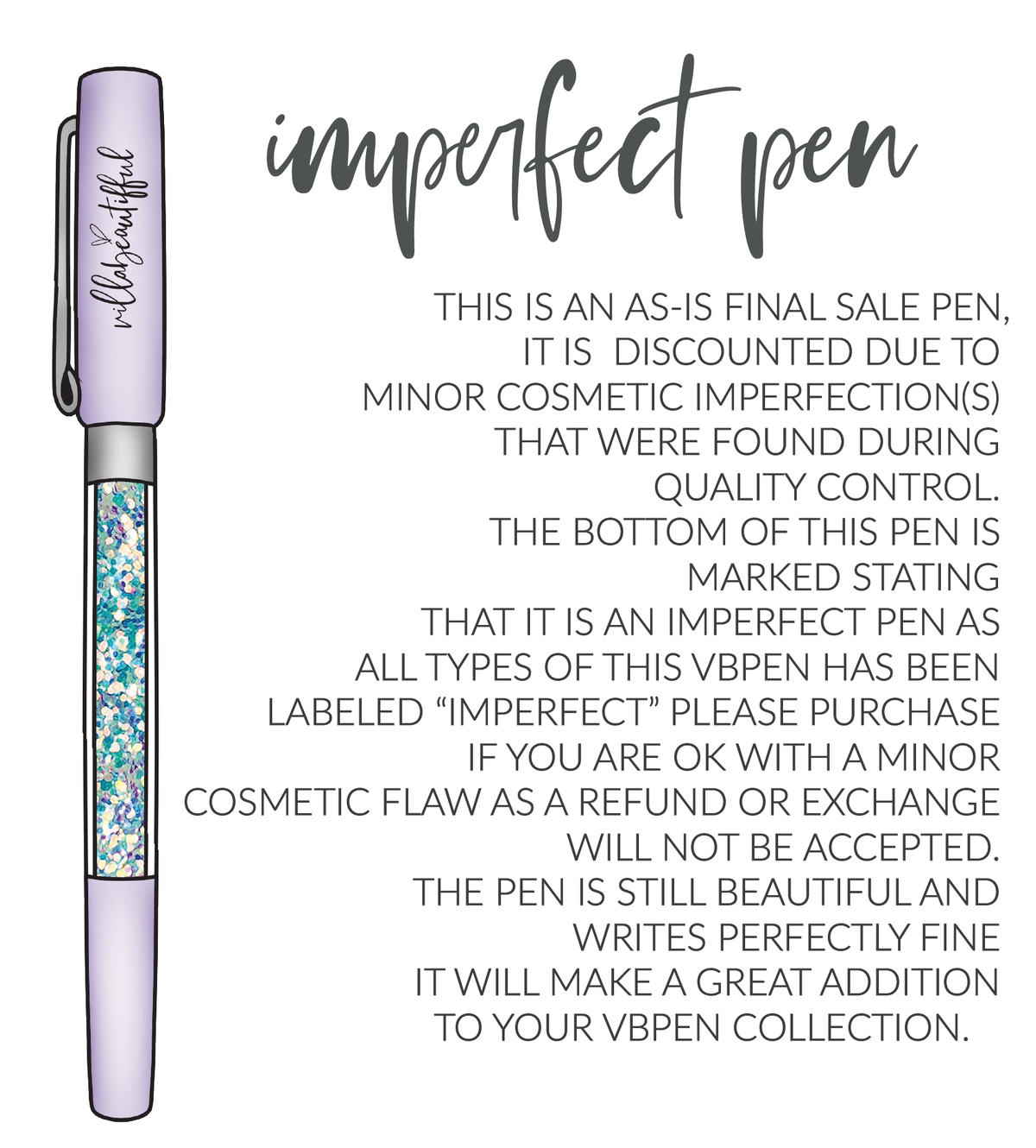 VB No. 5 IMPERFECT Crystal VBPen | limited kit pen