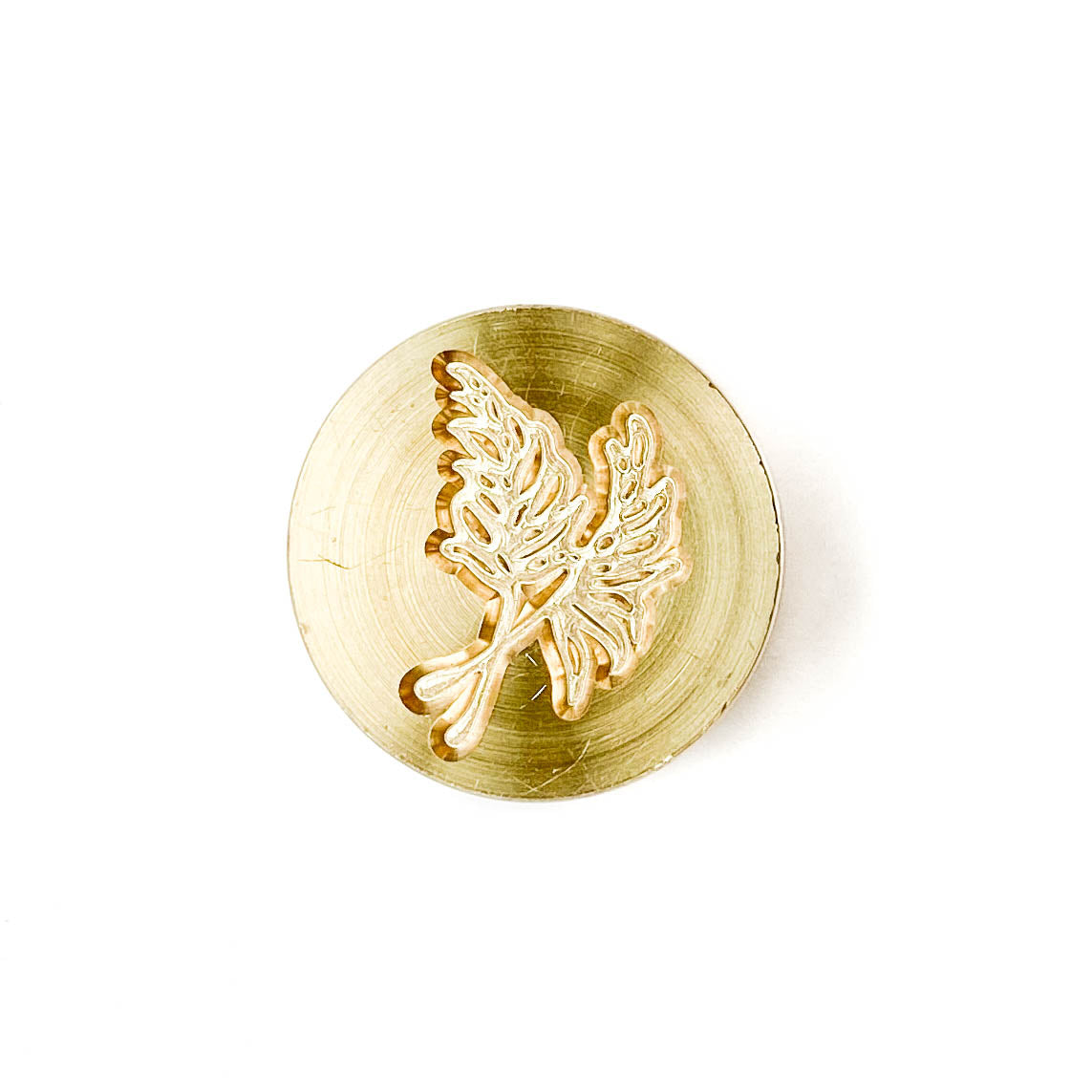 Wax Seal Stamp | Leaf Duo