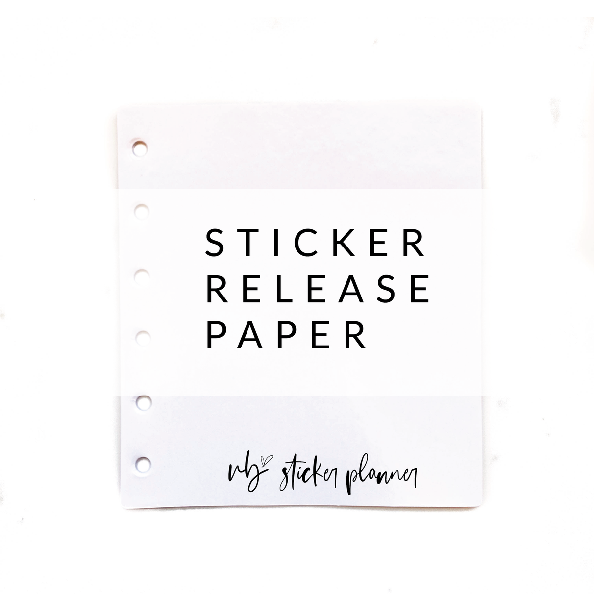 VB Sticker Planner Sticker Release Paper