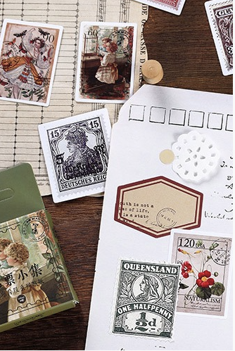 Journal Sticker Pack | Vintage Stamps